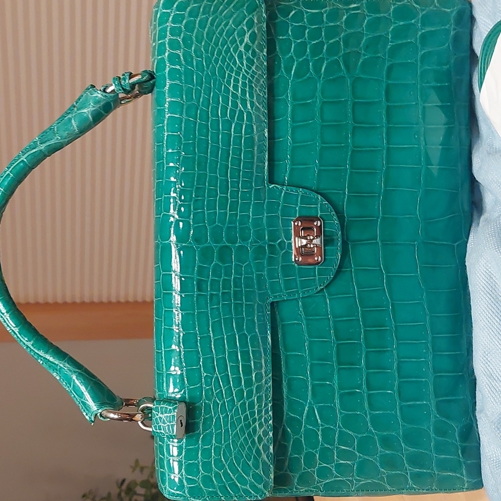 Emerald green Suarez real crocodile brand new
